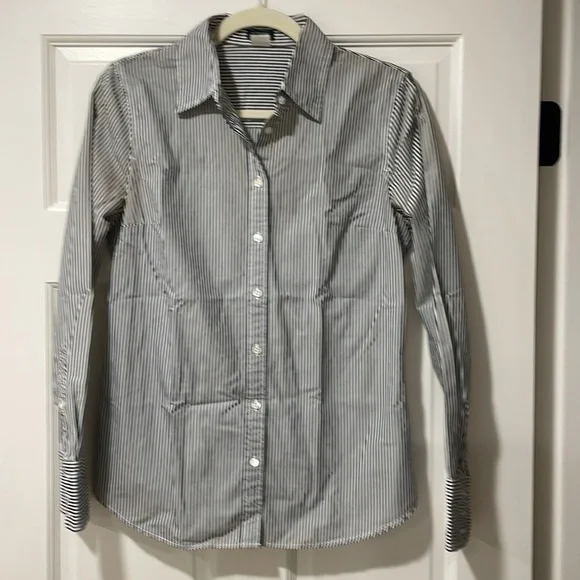 JCREW Striped Button Shirt - Small - Picture 6 of 7